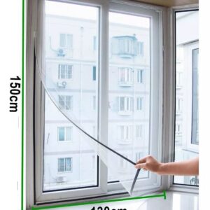 Tela mosquiteiro para janela ou porta 130x150cm poliéster