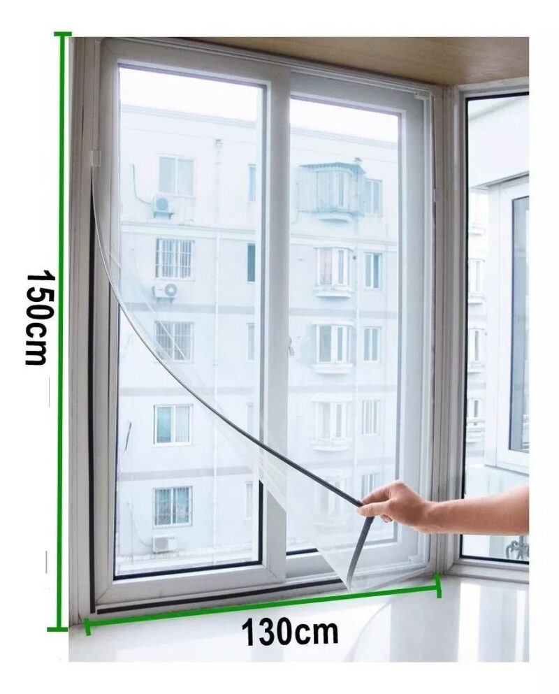 Tela mosquiteiro para janela ou porta 130x150cm poliéster