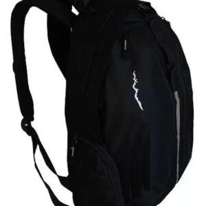 Mochila Unissex Resistente Preta Passeio Escolar Caminhada