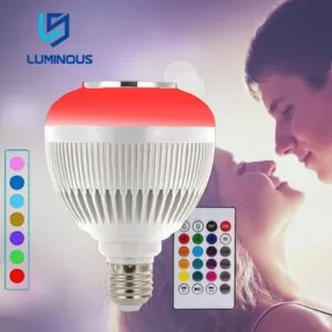 Lâmpada Caixa de Som 3W Bluetooth Led RGB - Imagem 3