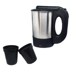 Chaleira Elétrica Portátil 12v Carro Inox 500 ml
